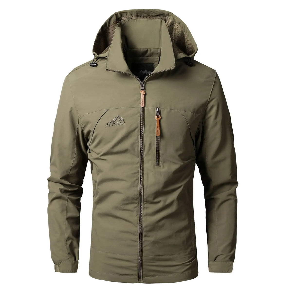 Outdoor Jackets Men Spring Autumn Fashion Casual Hooded Coats Men Hiking Camping Sports Waterproof Windbreaker Oversized Jackets