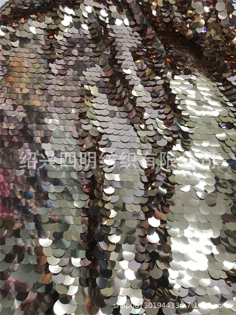 18mm round encrypted sequin cloth, magic powder mermaid sequins, dress stage clothing fabric, background