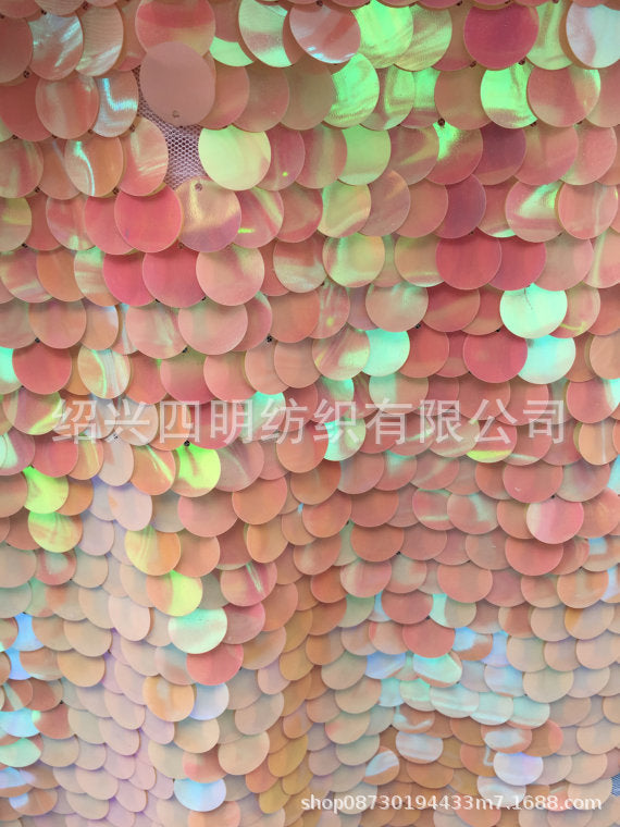 18mm round encrypted sequin cloth, magic powder mermaid sequins, dress stage clothing fabric, background