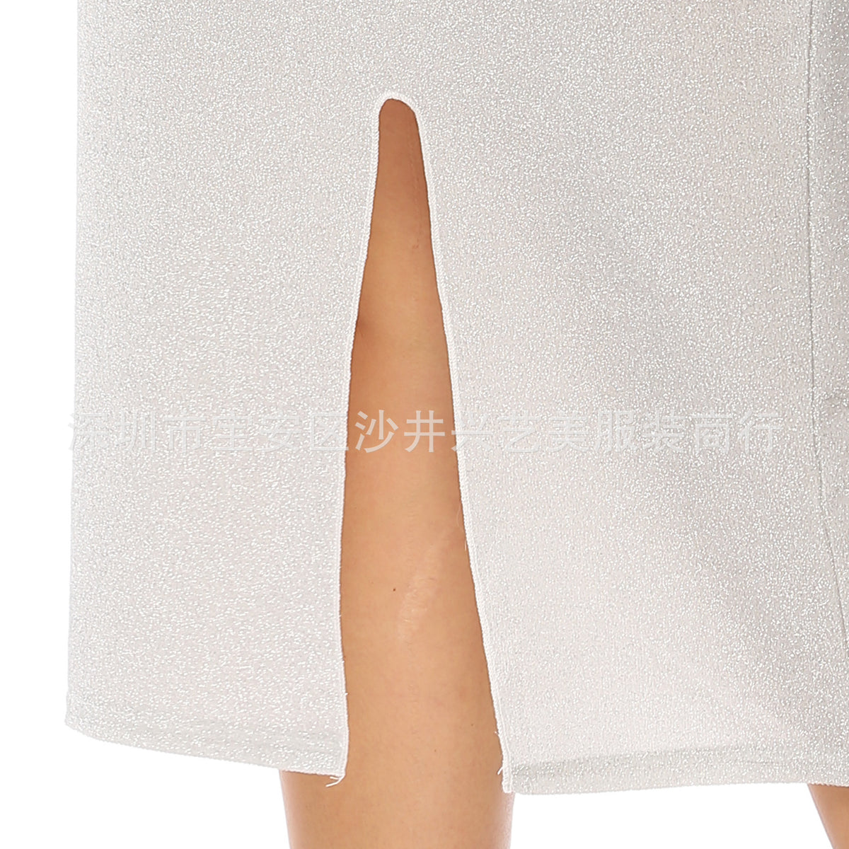 European and American Cross-border Large Size Women's Bright Silk Sexy Elegant Off-shoulder Knotted Slim-fit Cross-shoulder Dress A11015