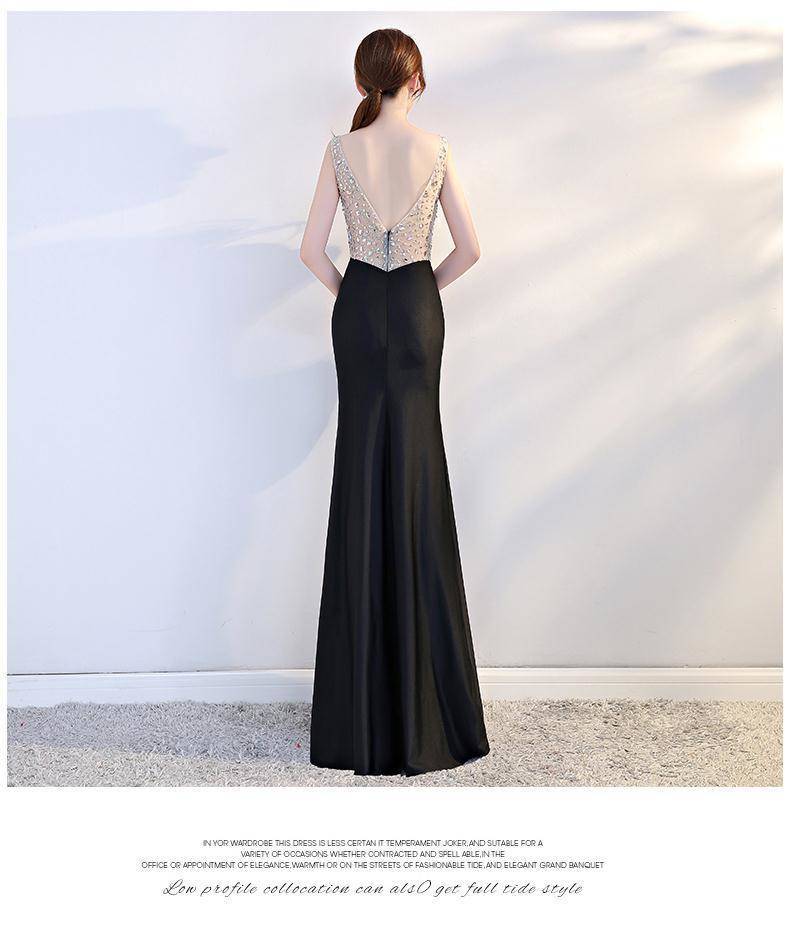 Evening Dress for Women 2025 Summer New Sexy Nightclub Dress Nightclub Slim Workwear Dress V Neck Long Style