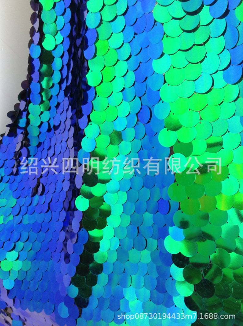 18mm round encrypted sequin cloth, magic powder mermaid sequins, dress stage clothing fabric, background