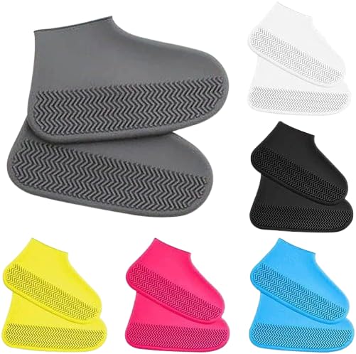 Waterproof Reusable Silicone Shoe Covers — Rain Boots for Men, Women & Kids
