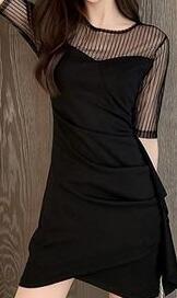 Feminine Clothes for Work 2025 New Summer Nightclub Skirt Elegant Slimming Look Sexy Tight Hip-Hugging Dress