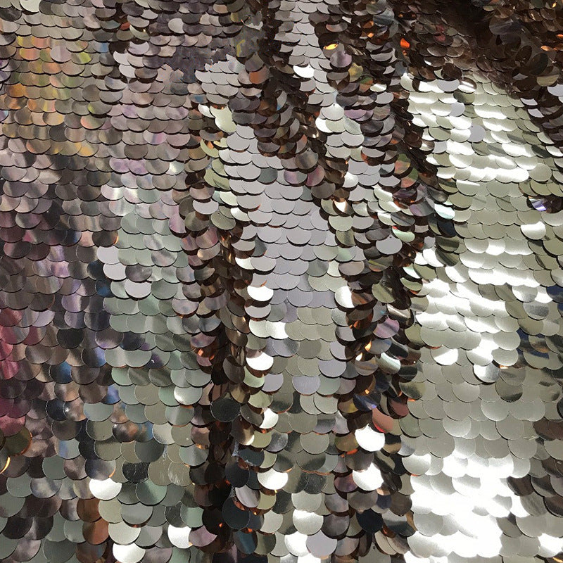 18mm round encrypted sequin cloth, magic powder mermaid sequins, dress stage clothing fabric, background