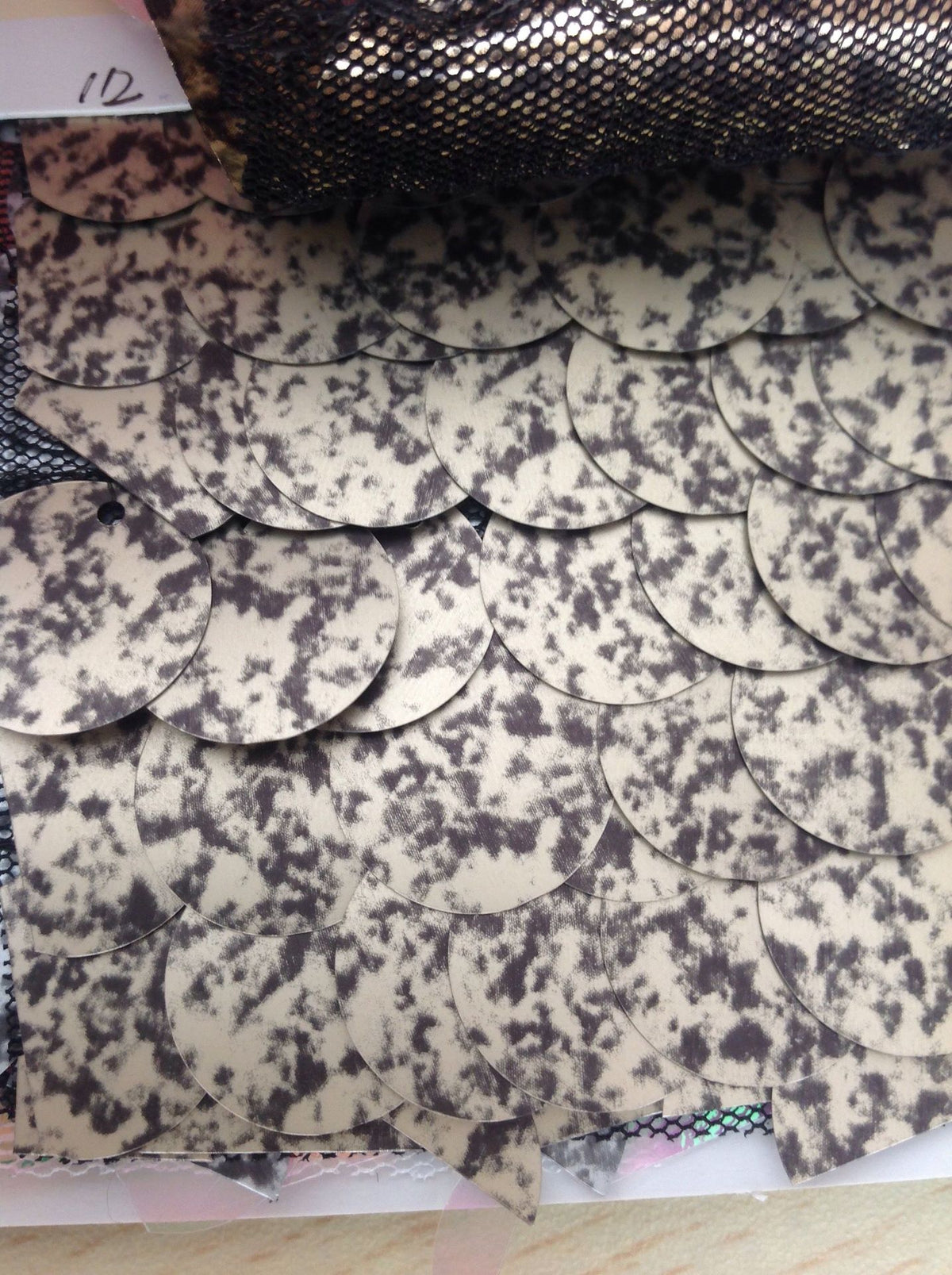 18mm round encrypted sequin cloth, magic powder mermaid sequins, dress stage clothing fabric, background