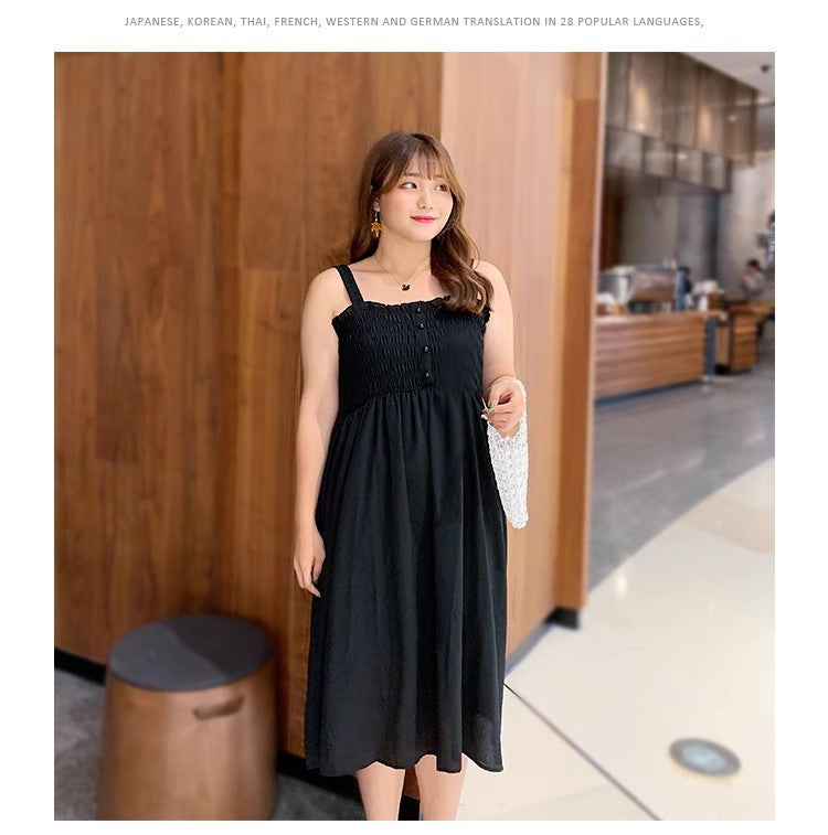Women's Cardigan Set Korean Style Strapless Dress 100kg Plus-Size Designer Dress 662 Elegant Workwear