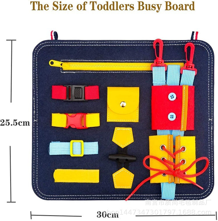 Spot CE certification felt busy board felt learning board children's early education dressing board kindergarten practice learning board