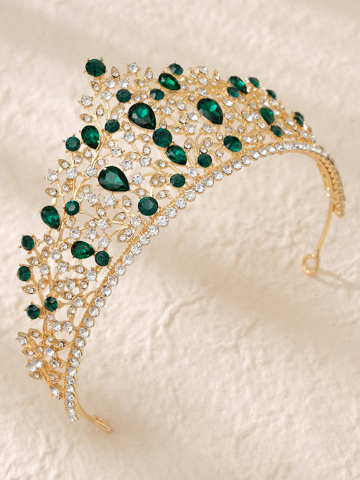 European and American All-match Bride Wedding Hair Accessories Light Luxury Full Diamond Birthday Party Crown Baroque Vintage Rhinestone Crown