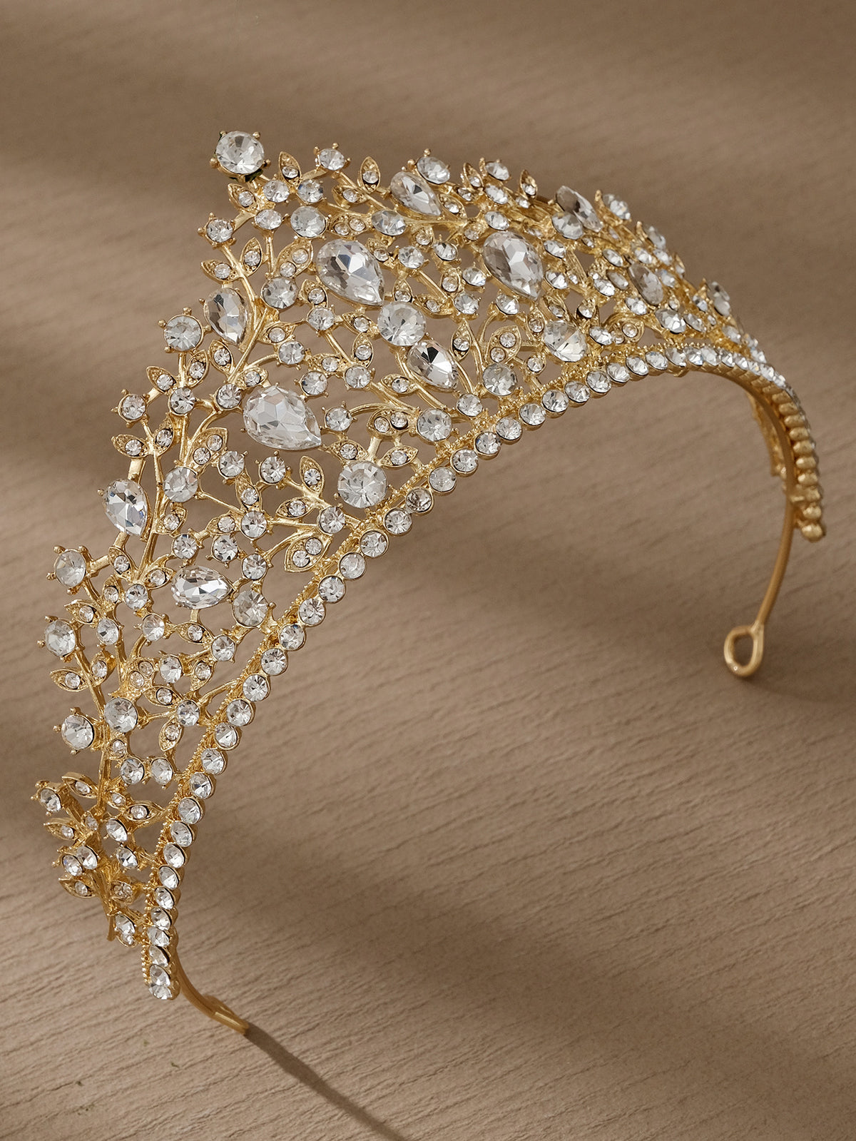 European and American All-match Bride Wedding Hair Accessories Light Luxury Full Diamond Birthday Party Crown Baroque Vintage Rhinestone Crown
