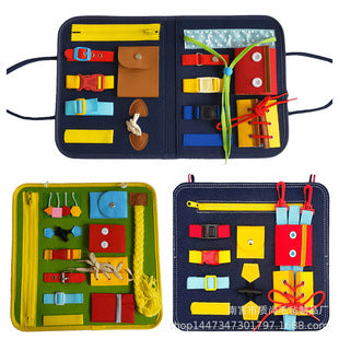 Spot CE certification felt busy board felt learning board children's early education dressing board kindergarten practice learning board