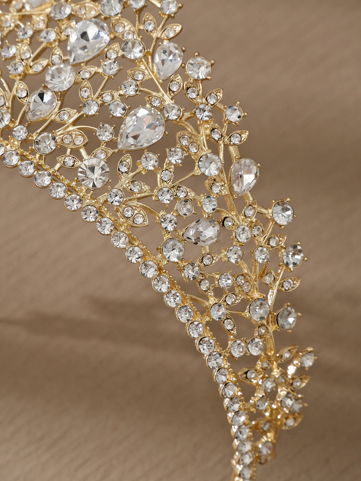European and American All-match Bride Wedding Hair Accessories Light Luxury Full Diamond Birthday Party Crown Baroque Vintage Rhinestone Crown