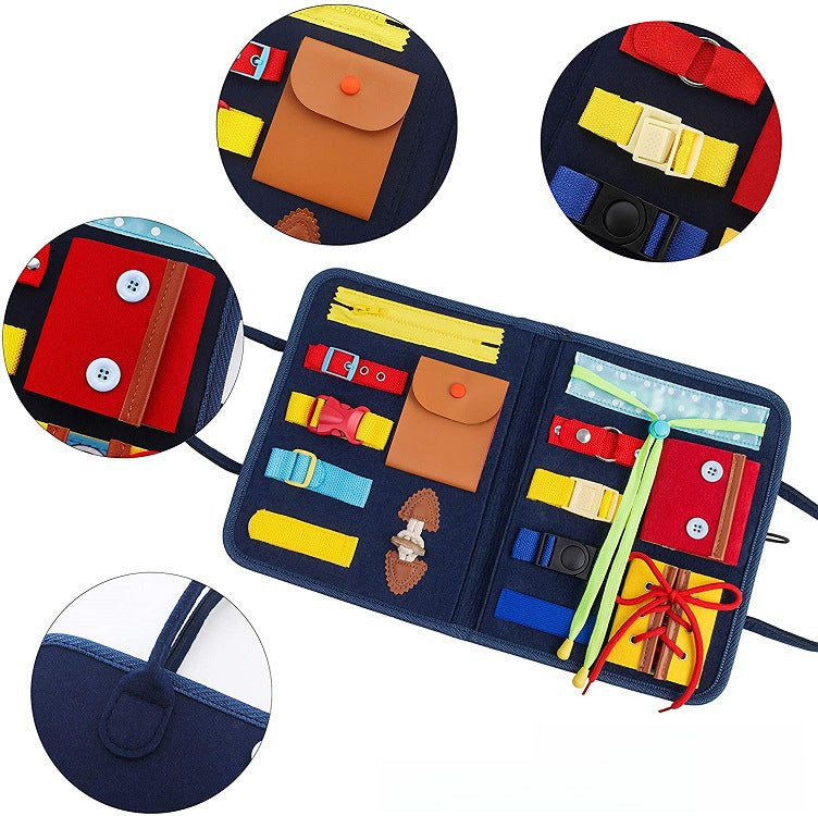 Spot CE certification felt busy board felt learning board children's early education dressing board kindergarten practice learning board