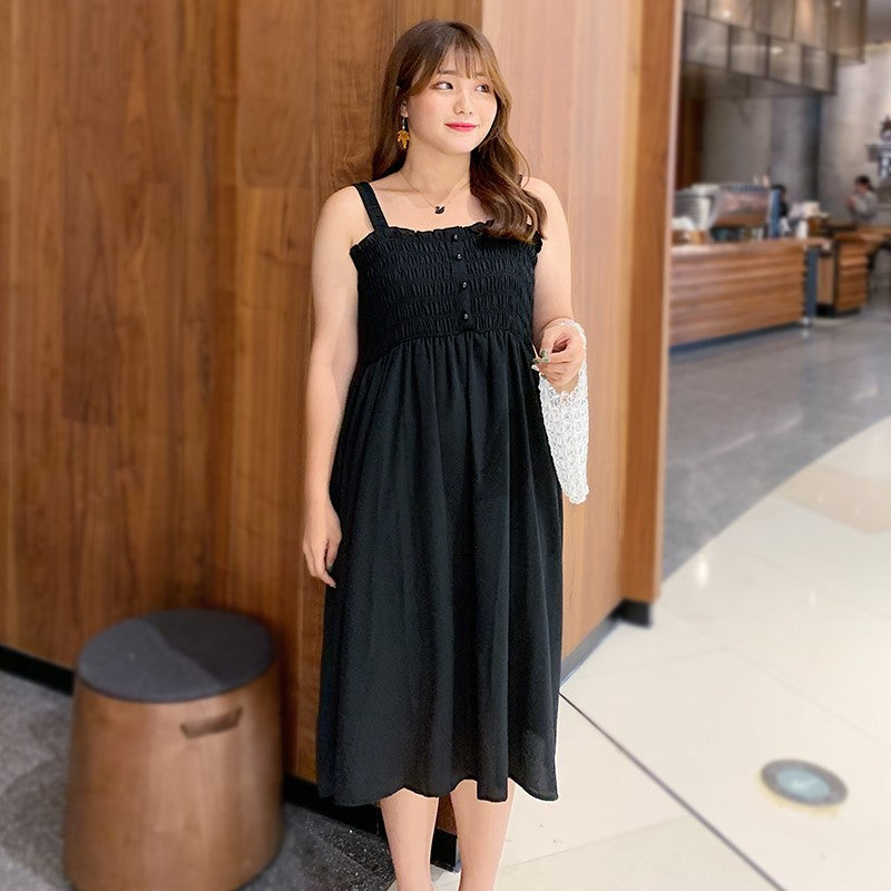 Women's Cardigan Set Korean Style Strapless Dress 100kg Plus-Size Designer Dress 662 Elegant Workwear