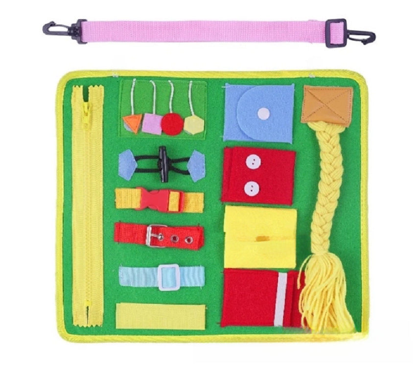 Spot CE certification felt busy board felt learning board children's early education dressing board kindergarten practice learning board