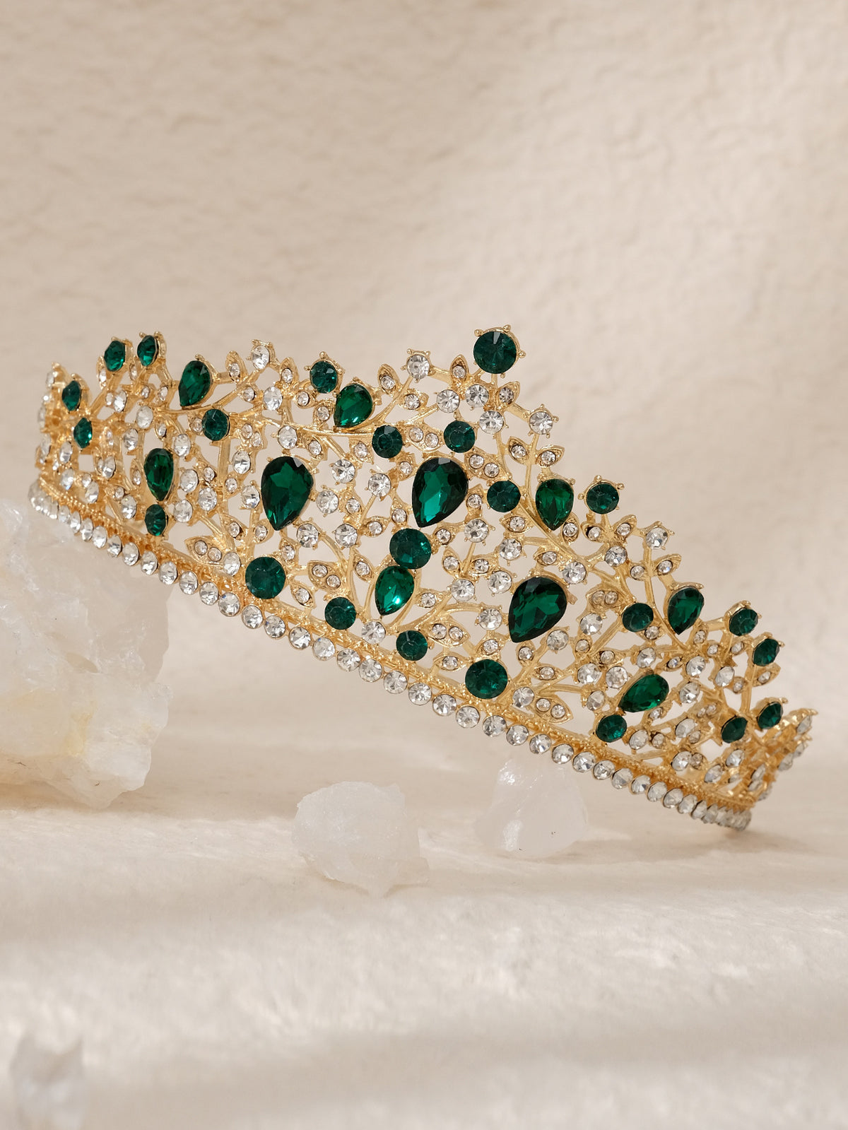 European and American All-match Bride Wedding Hair Accessories Light Luxury Full Diamond Birthday Party Crown Baroque Vintage Rhinestone Crown
