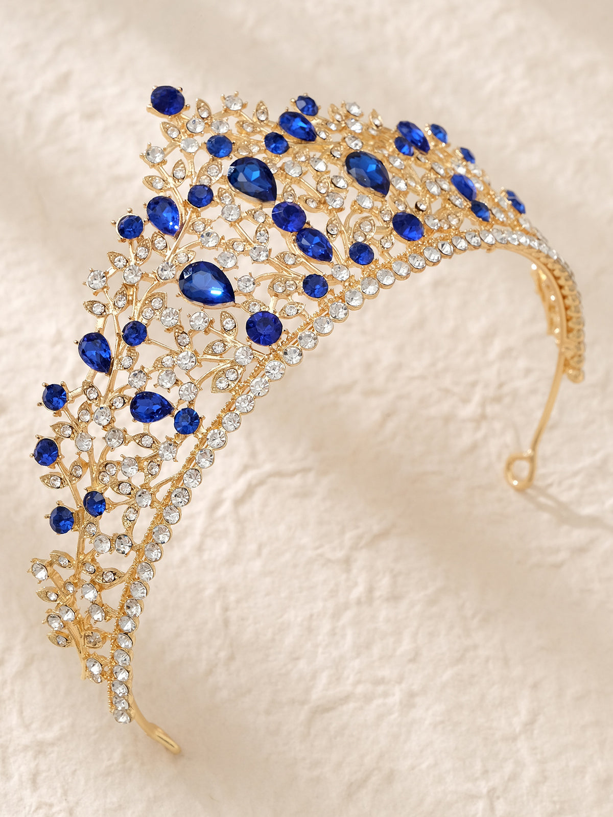 European and American All-match Bride Wedding Hair Accessories Light Luxury Full Diamond Birthday Party Crown Baroque Vintage Rhinestone Crown