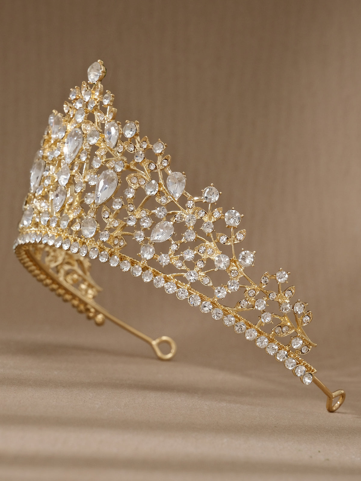 European and American All-match Bride Wedding Hair Accessories Light Luxury Full Diamond Birthday Party Crown Baroque Vintage Rhinestone Crown