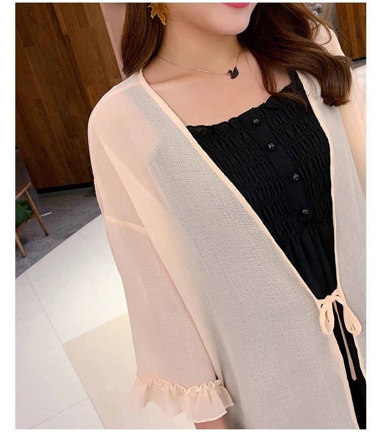 Women's Cardigan Set Korean Style Strapless Dress 100kg Plus-Size Designer Dress 662 Elegant Workwear