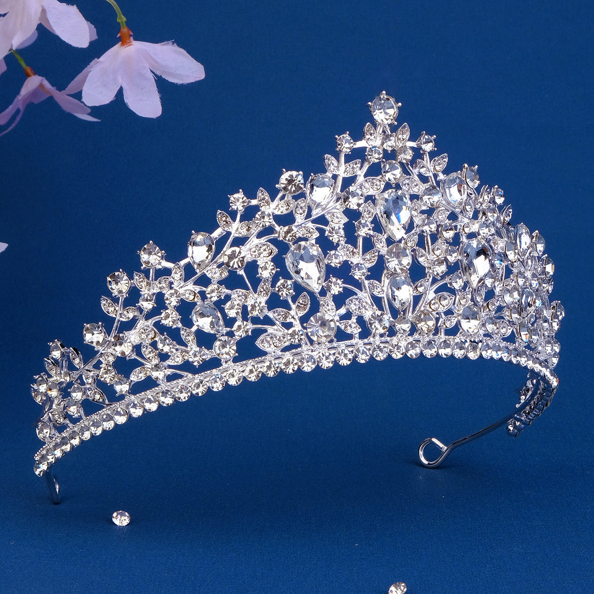 European and American All-match Bride Wedding Hair Accessories Light Luxury Full Diamond Birthday Party Crown Baroque Vintage Rhinestone Crown