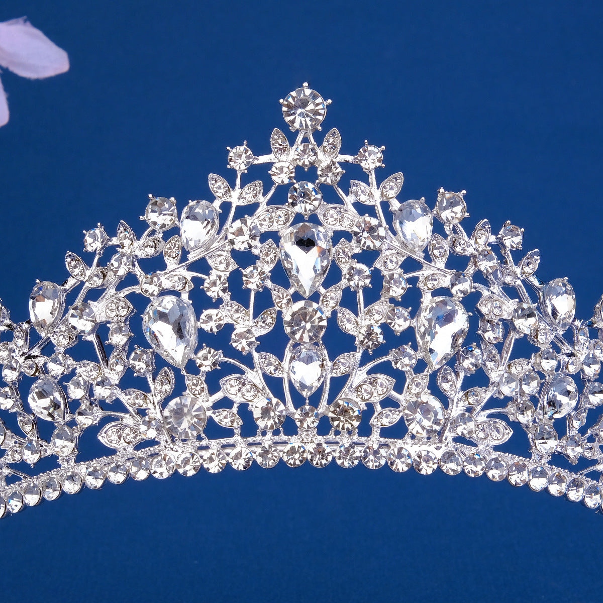 European and American All-match Bride Wedding Hair Accessories Light Luxury Full Diamond Birthday Party Crown Baroque Vintage Rhinestone Crown