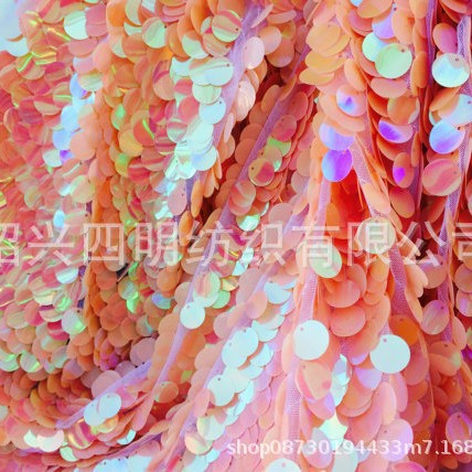 18mm round encrypted sequin cloth, magic powder mermaid sequins, dress stage clothing fabric, background
