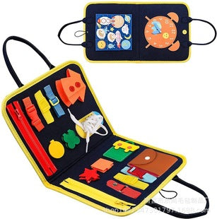 Spot CE certification felt busy board felt learning board children's early education dressing board kindergarten practice learning board