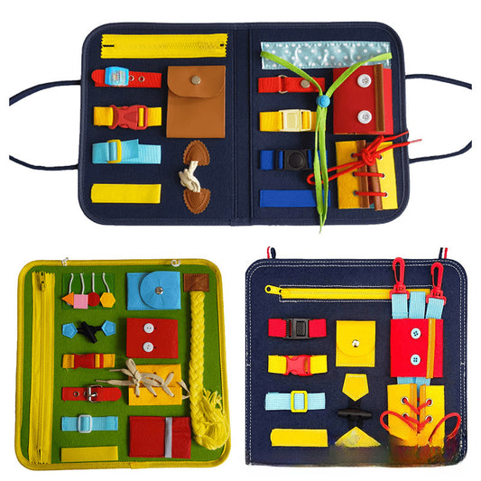 Spot CE certification felt busy board felt learning board children's early education dressing board kindergarten practice learning board