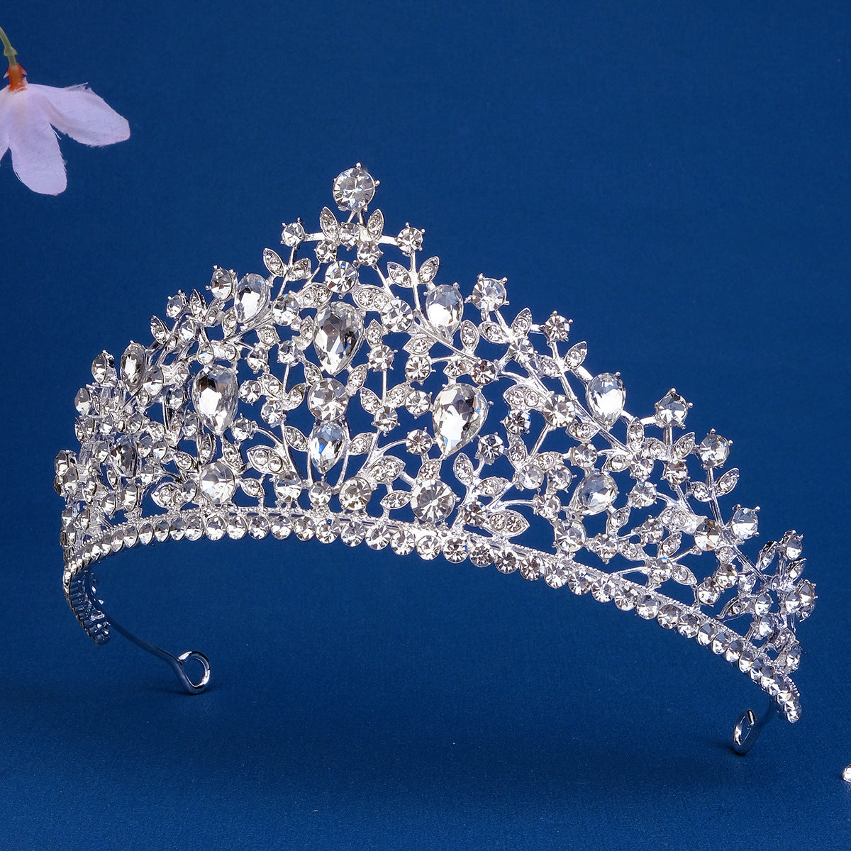 European and American All-match Bride Wedding Hair Accessories Light Luxury Full Diamond Birthday Party Crown Baroque Vintage Rhinestone Crown