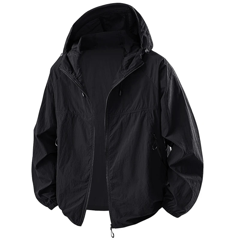 Summer Couple`s Hiking Jackets Men Fishing Cycling Hooded Gym Sports Running Coat Outdoor Sun-Protective Jacket Women Clothing