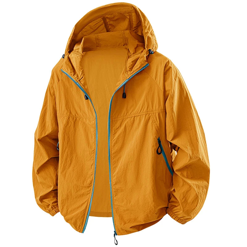 Summer Couple`s Hiking Jackets Men Fishing Cycling Hooded Gym Sports Running Coat Outdoor Sun-Protective Jacket Women Clothing