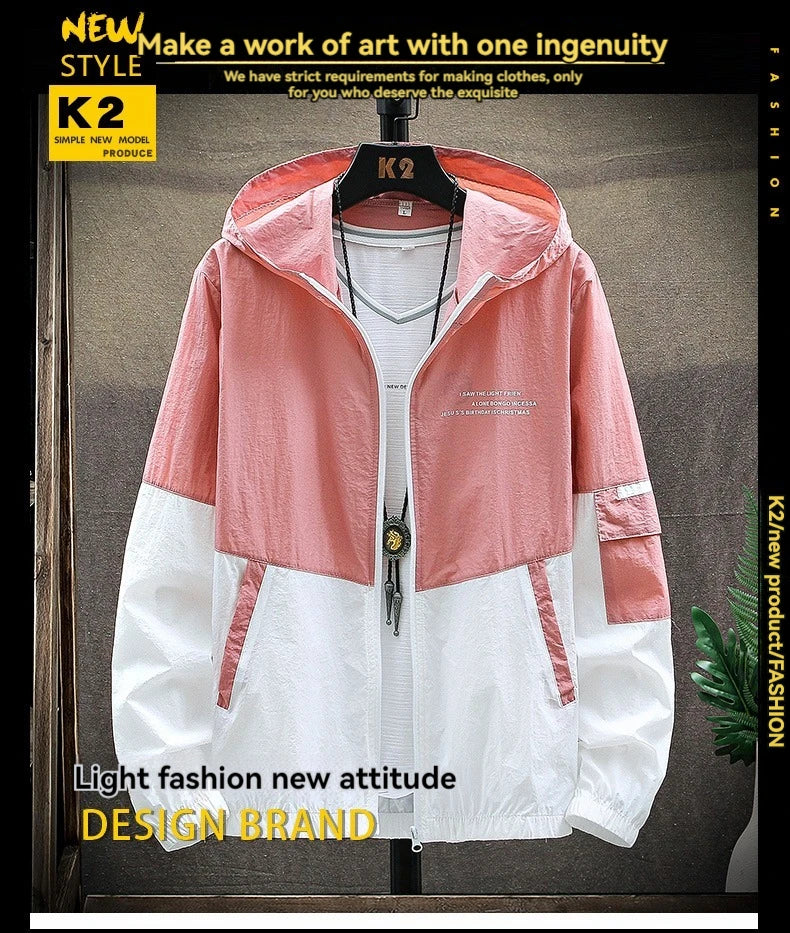 New Fashion Loose Lightweight Breathable Versatile Top Outdoor High Quality Sports and Leisure UV Resistant Neutral Jacket