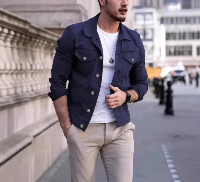Men's Denim Jackets Streetwear Casual Cotton Classic Slim Jeans Coat Male Clothes Cowboy Jacket Ropa Para Hombre Jackets for Men