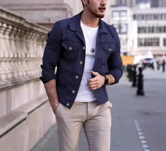 Men's Denim Jackets Streetwear Casual Cotton Classic Slim Jeans Coat Male Clothes Cowboy Jacket Ropa Para Hombre Jackets for Men