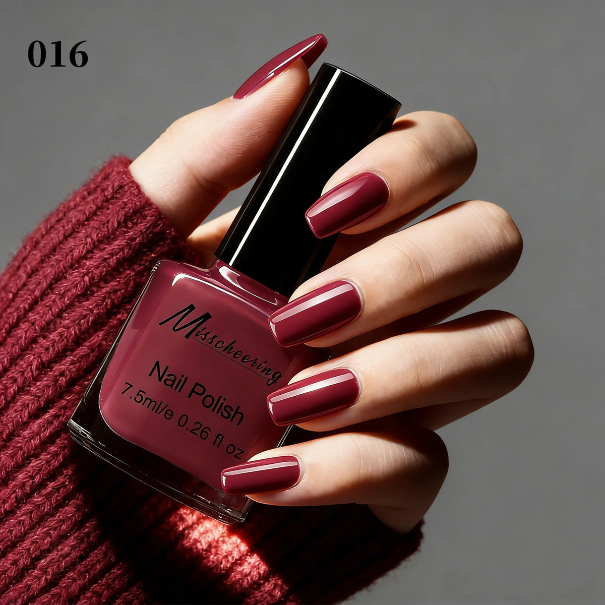 Misscheering Water-Based Peel Off Nail Polish 7.5ml Quick Air Dry Glossy Long Lasting Removable Nail Varnish No UV Needed Easy