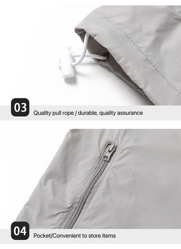 Men Hooded Jacket Summer Breathable Sunshade Coat Boy Sun Protection Clothing Fishing Hunting Clothes Quick Dry Skin Windbreaker
