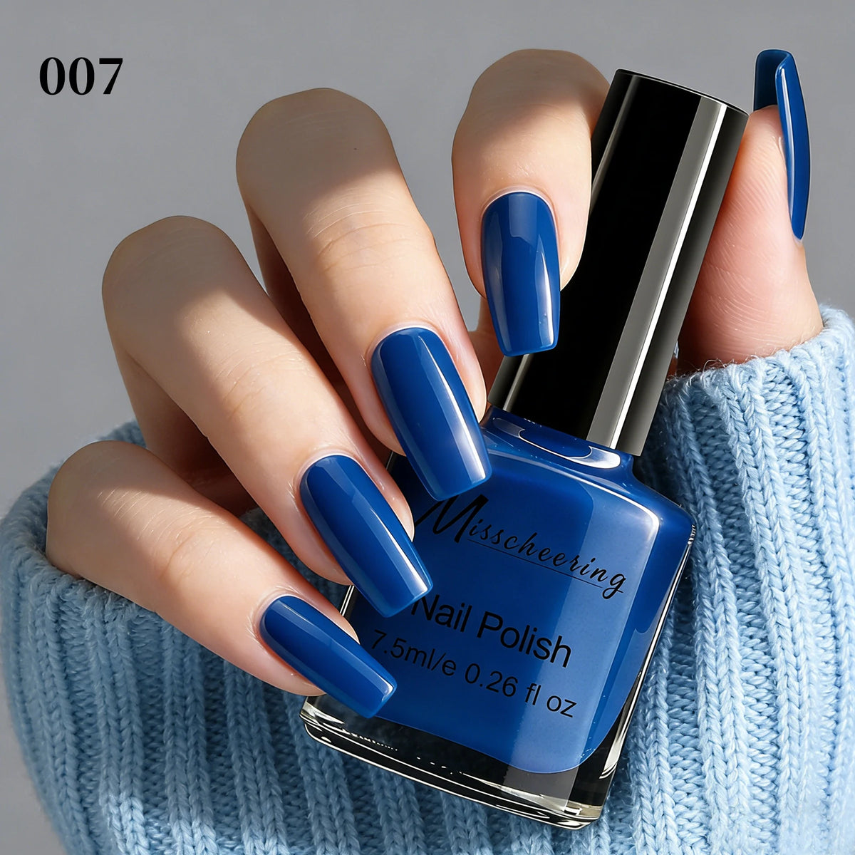 Misscheering Water-Based Peel Off Nail Polish 7.5ml Quick Air Dry Glossy Long Lasting Removable Nail Varnish No UV Needed Easy