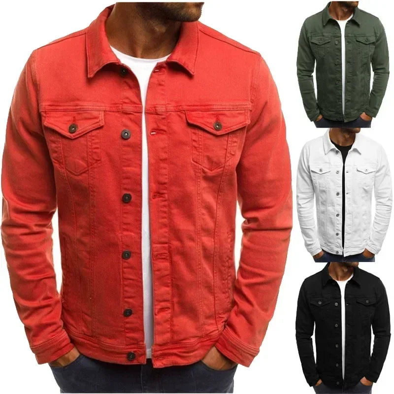 Men's Denim Jackets Streetwear Casual Cotton Classic Slim Jeans Coat Male Clothes Cowboy Jacket Ropa Para Hombre Jackets for Men