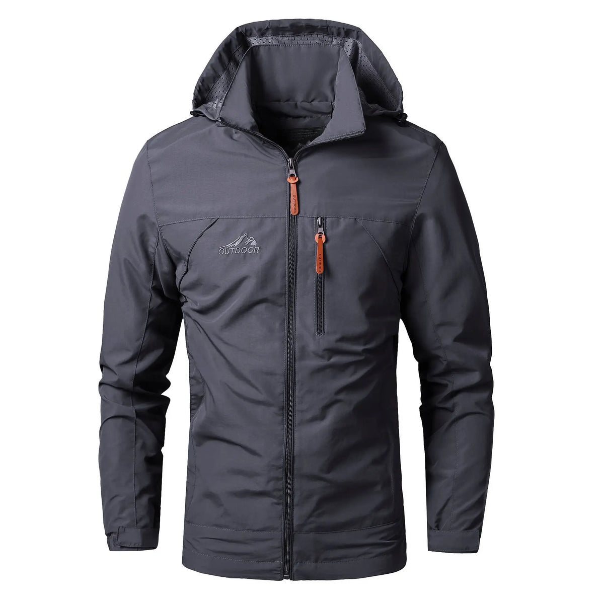 Outdoor Jackets Men Spring Autumn Fashion Casual Hooded Coats Men Hiking Camping Sports Waterproof Windbreaker Oversized Jackets