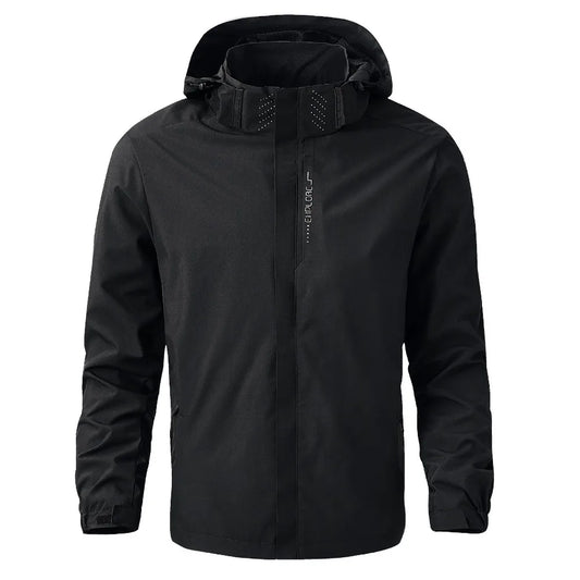 Men's Waterproof Rain Jacket Lightweight Outer Hooded Outdoor Raincoat Hiking Windproof Jacket Climbing Outdoor Jackets