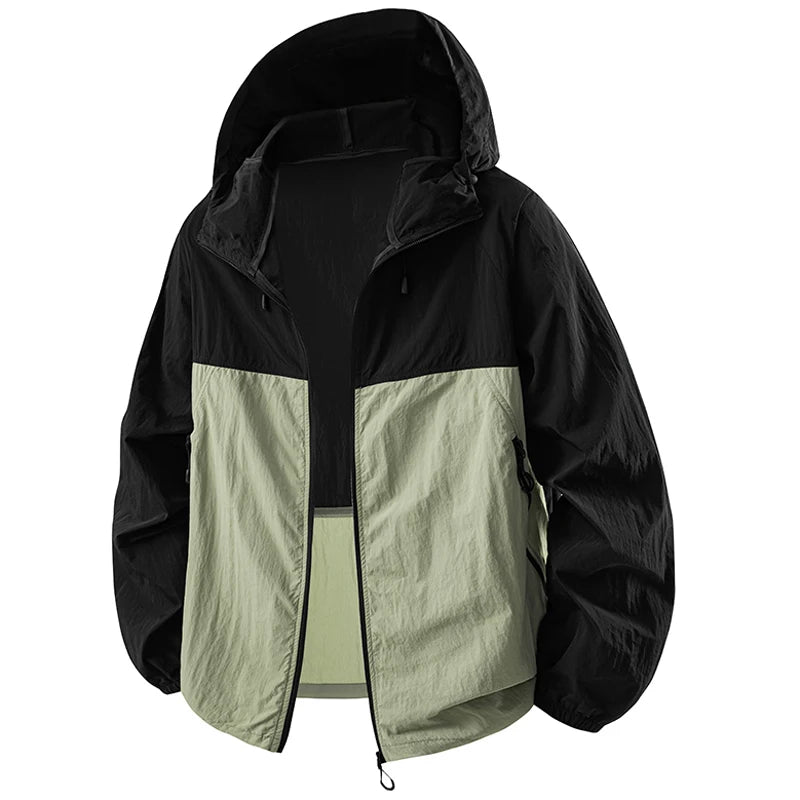 Summer Couple`s Hiking Jackets Men Fishing Cycling Hooded Gym Sports Running Coat Outdoor Sun-Protective Jacket Women Clothing