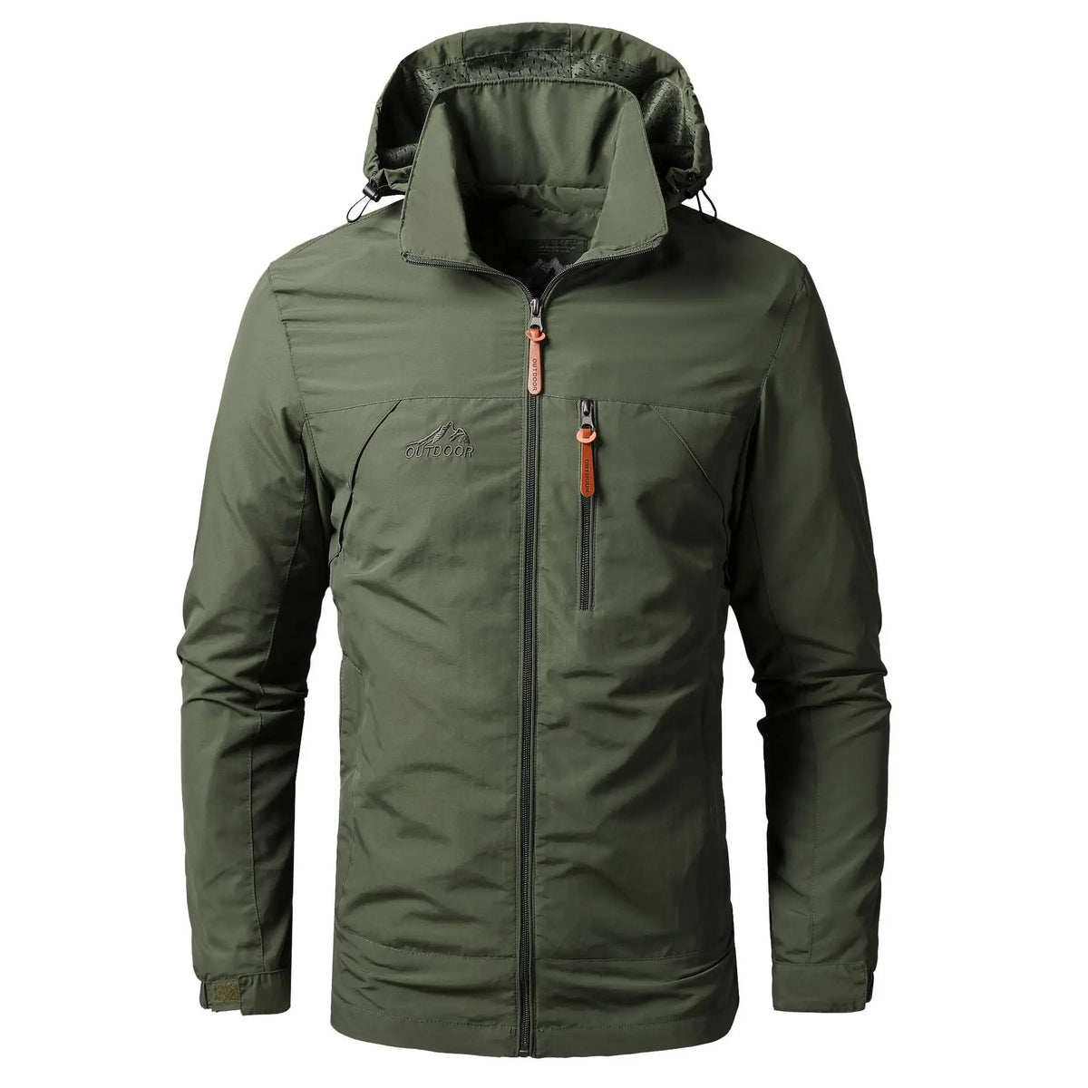Outdoor Jackets Men Spring Autumn Fashion Casual Hooded Coats Men Hiking Camping Sports Waterproof Windbreaker Oversized Jackets