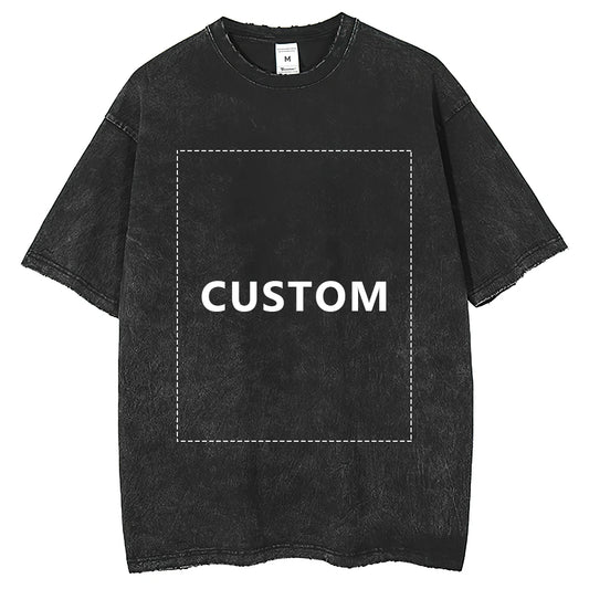 2025 VIPRealr T-shirt Street Style Men's Short Sleeve Personalized Custom Print Cotton Oversized Harajuku Men's Vintage Unisex