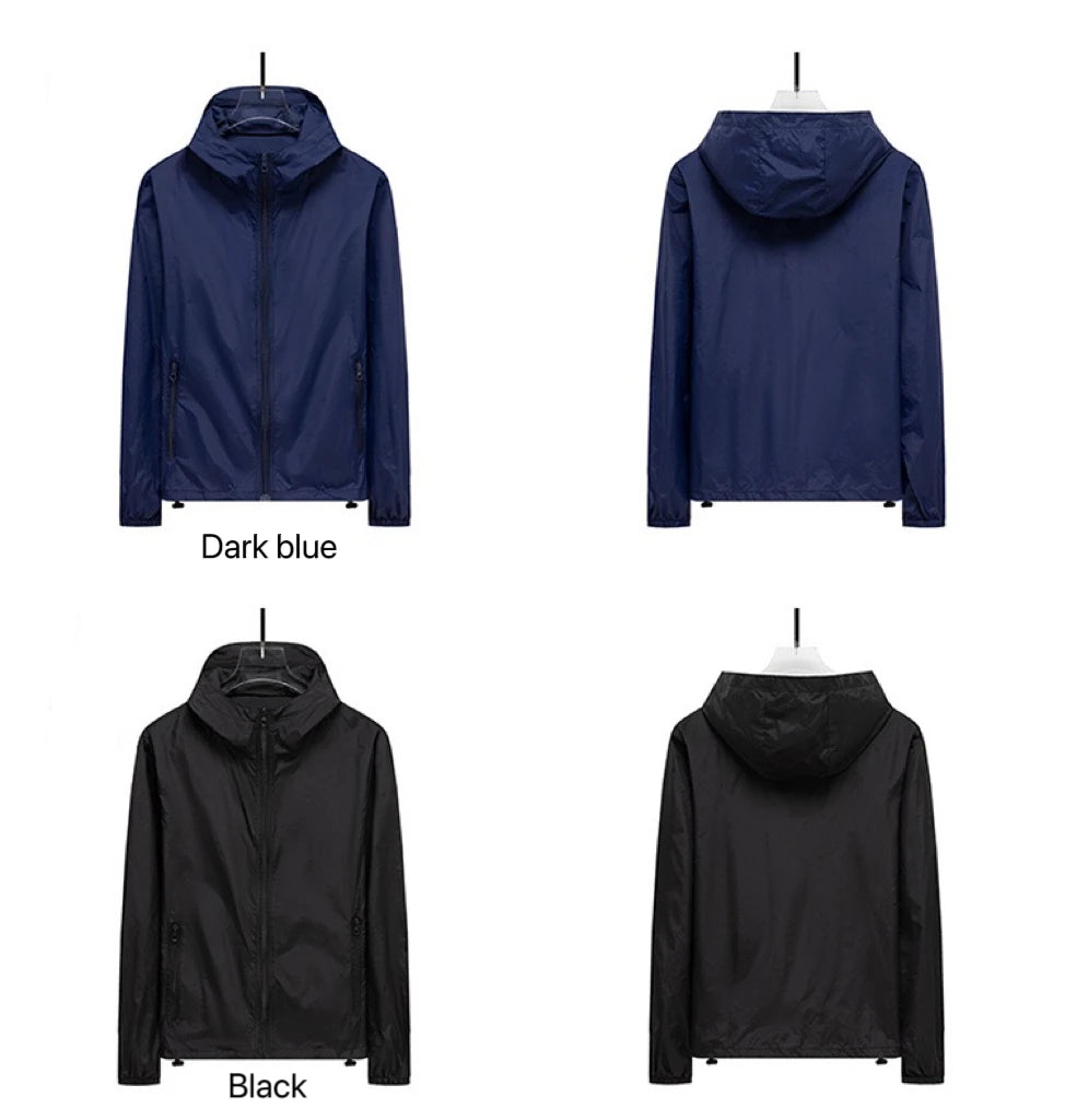Men Hooded Jacket Summer Breathable Sunshade Coat Boy Sun Protection Clothing Fishing Hunting Clothes Quick Dry Skin Windbreaker