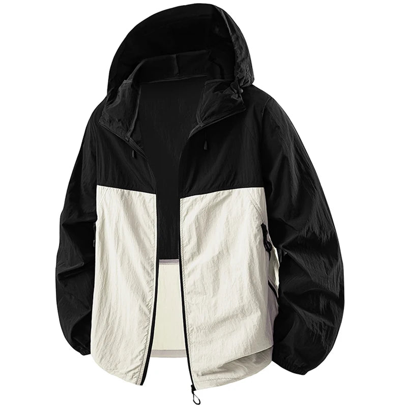 Summer Couple`s Hiking Jackets Men Fishing Cycling Hooded Gym Sports Running Coat Outdoor Sun-Protective Jacket Women Clothing