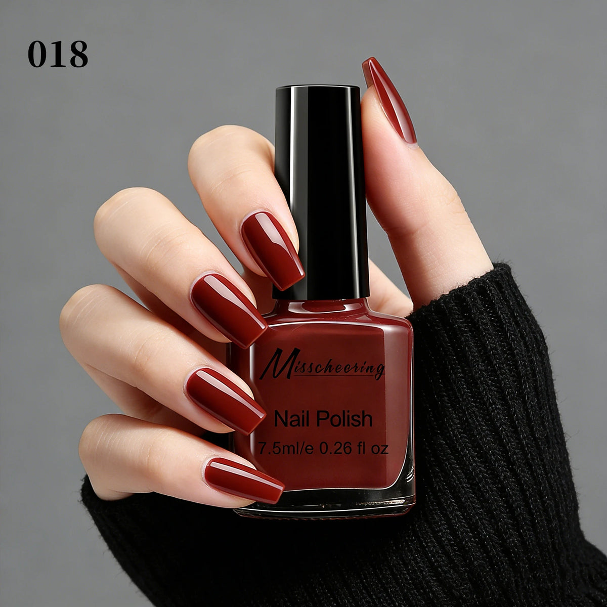 Misscheering Water-Based Peel Off Nail Polish 7.5ml Quick Air Dry Glossy Long Lasting Removable Nail Varnish No UV Needed Easy
