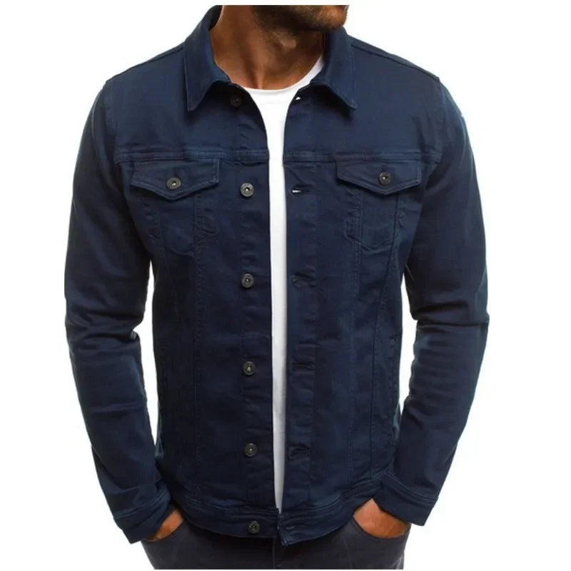Men's Denim Jackets Streetwear Casual Cotton Classic Slim Jeans Coat Male Clothes Cowboy Jacket Ropa Para Hombre Jackets for Men