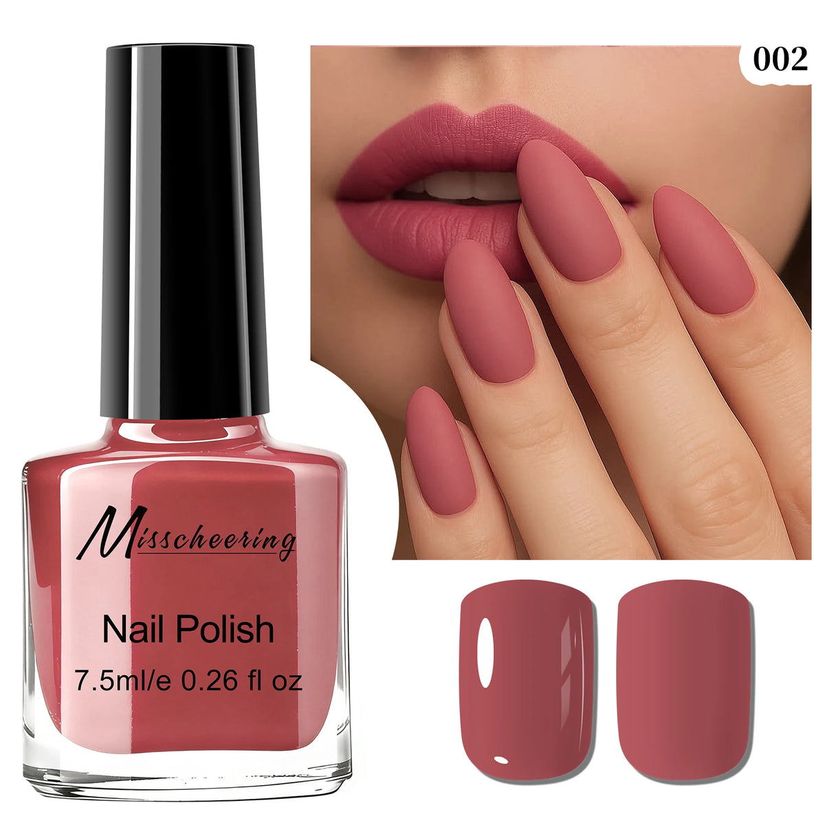 Misscheering Water-Based Peel Off Nail Polish 7.5ml Quick Air Dry Glossy Long Lasting Removable Nail Varnish No UV Needed Easy