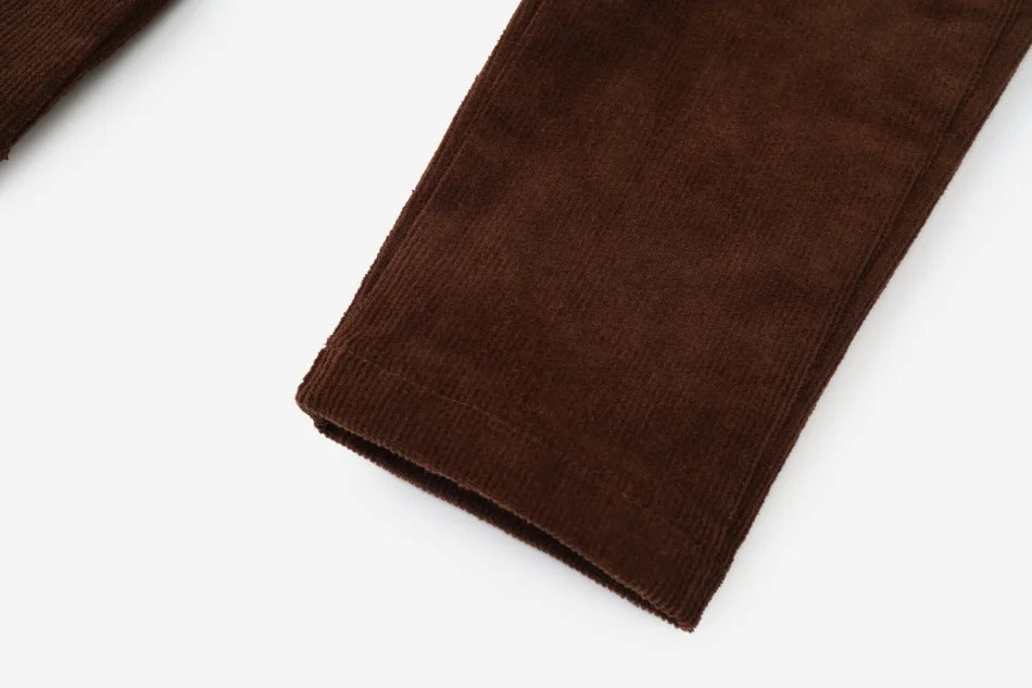 AS AW26  Saddle collection Brown Corduroy + Rugby sweatshirt Print corduroy girl clothing  family matching boys clothes
