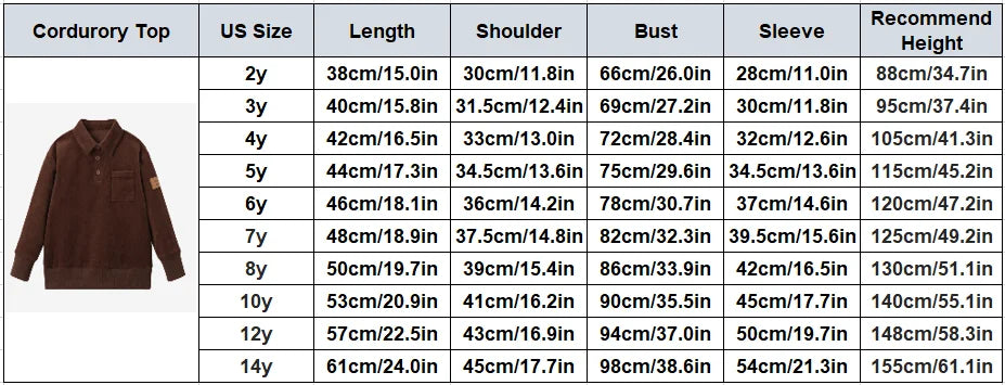 AS AW26  Saddle collection Brown Corduroy + Rugby sweatshirt Print corduroy girl clothing  family matching boys clothes